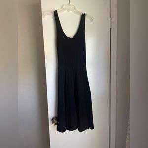 Anthropologie Bordeaux Simple Black Dress